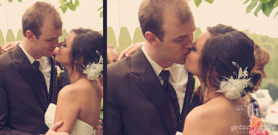 Bride and Groom Kissing - Wedding Photography - Greenville South Carolina