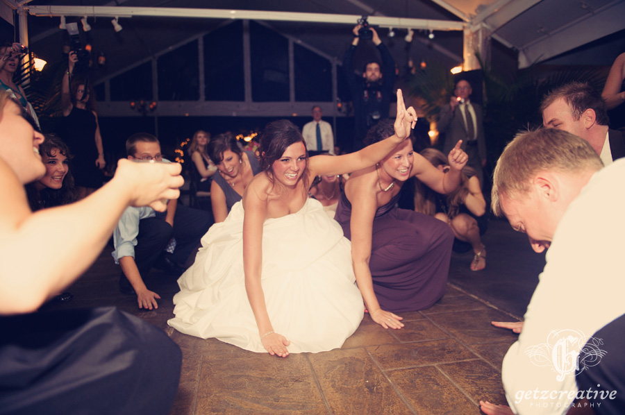 Bride and Friends dancing at reception - Wedding Photography - Greenville South Carolina